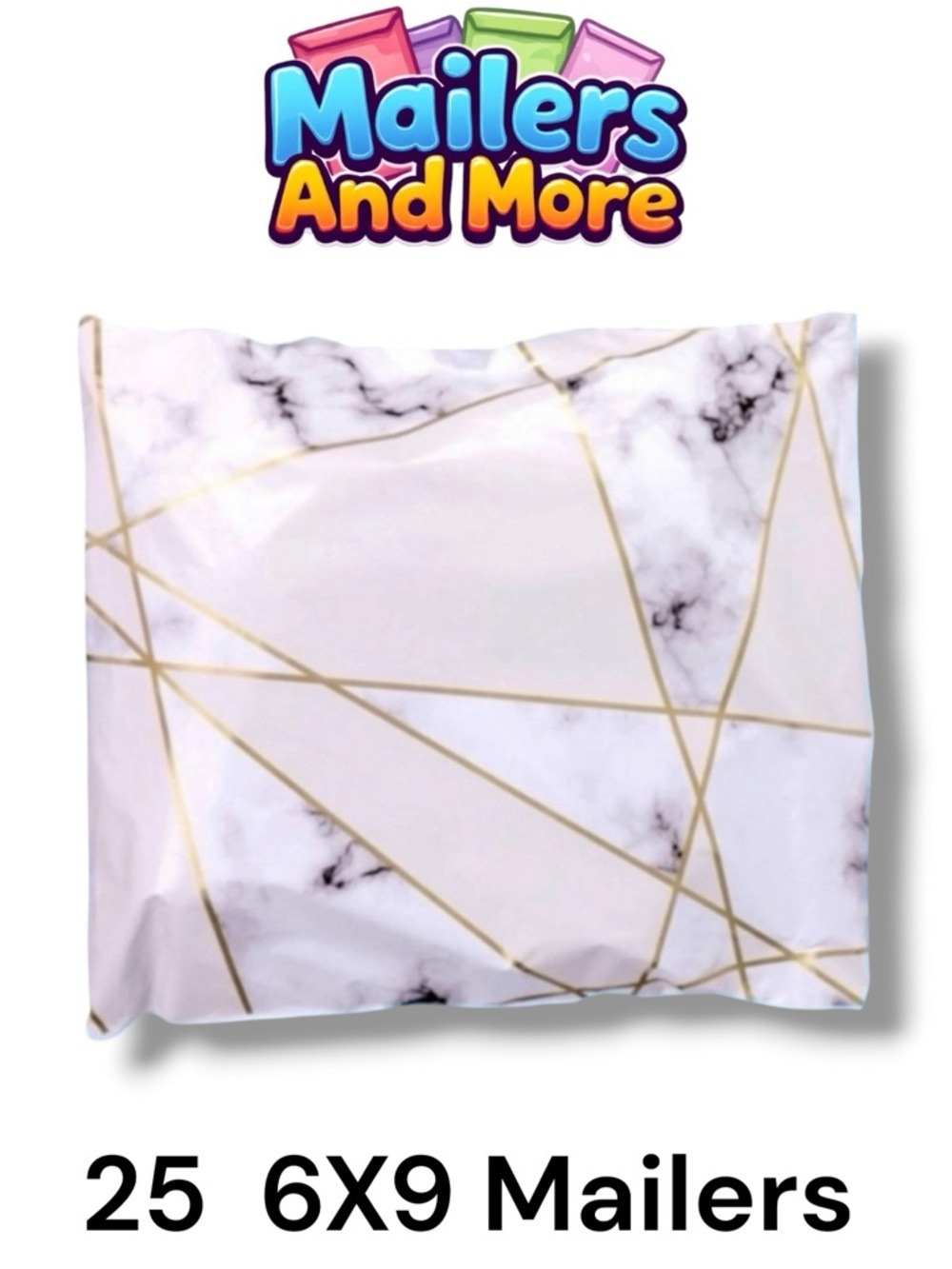 25 6X9 Poly Mailers Marble Shipping Envelopes PRICE IS FIRM - Picture 1 of 8